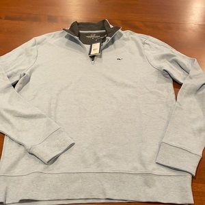 Vineyard vines blue 1/4 zip sweater